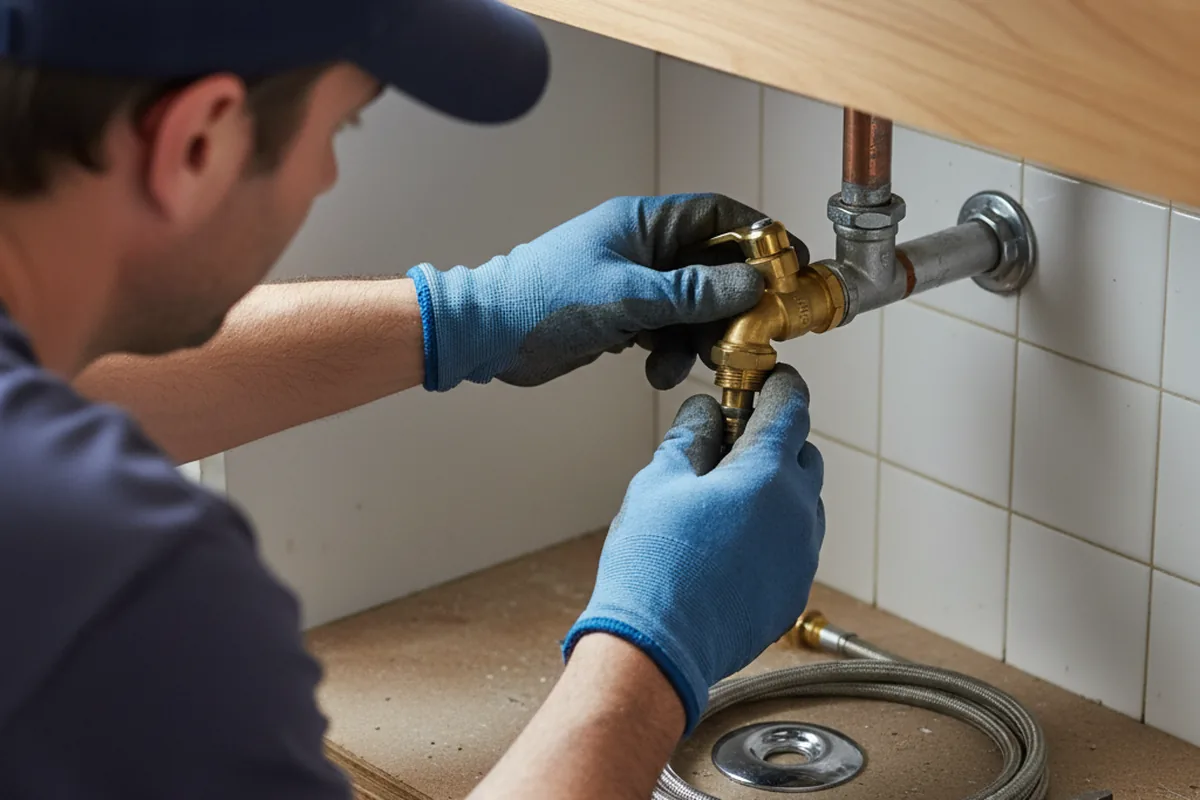 Shutoff valve and fitting work during Emergency Plumbing in Montesano